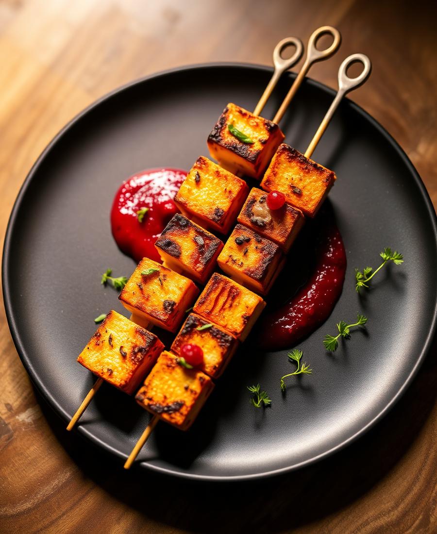 Beetroot & Sesame Paneer